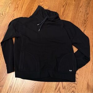 Vineyard Vines Black Pullover Turtleneck Hoodie